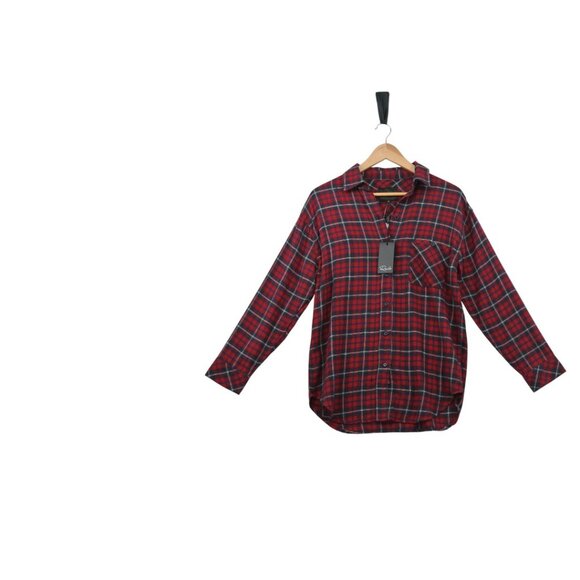 NWT Rails Red & Blue Plaid Collared Shirt Flannel XS - Picture 2 of 12